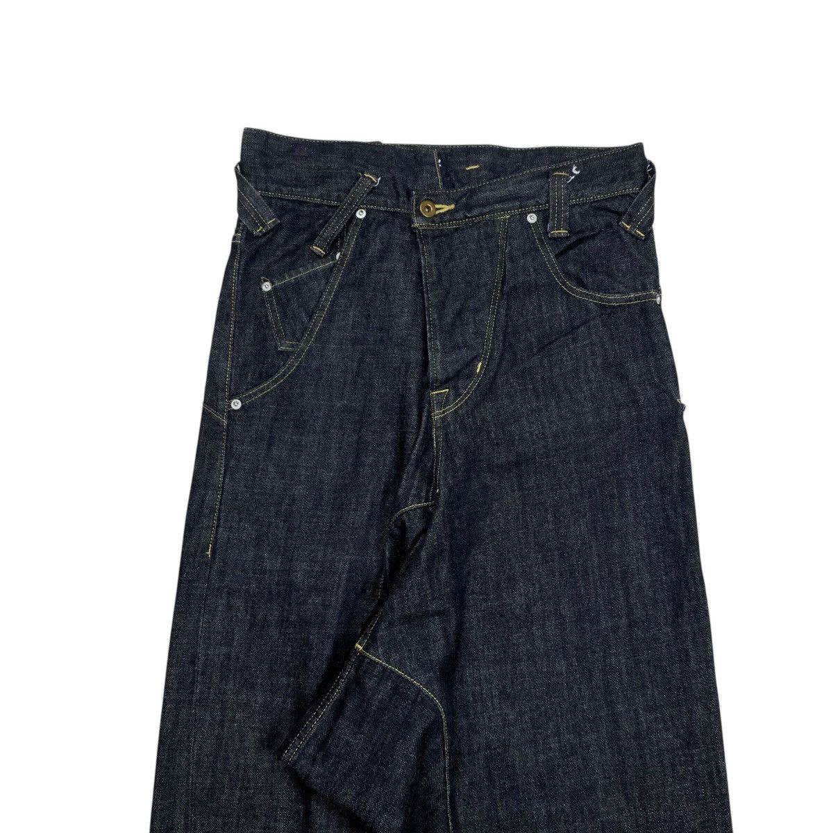 Comme des Garcons × Ganryu × Japanese Brand Ganryu Comme des Garcons Drop Crotch Blue Indigo Denim Pants Size US 30 / EU 46 - 5 Thumbnail