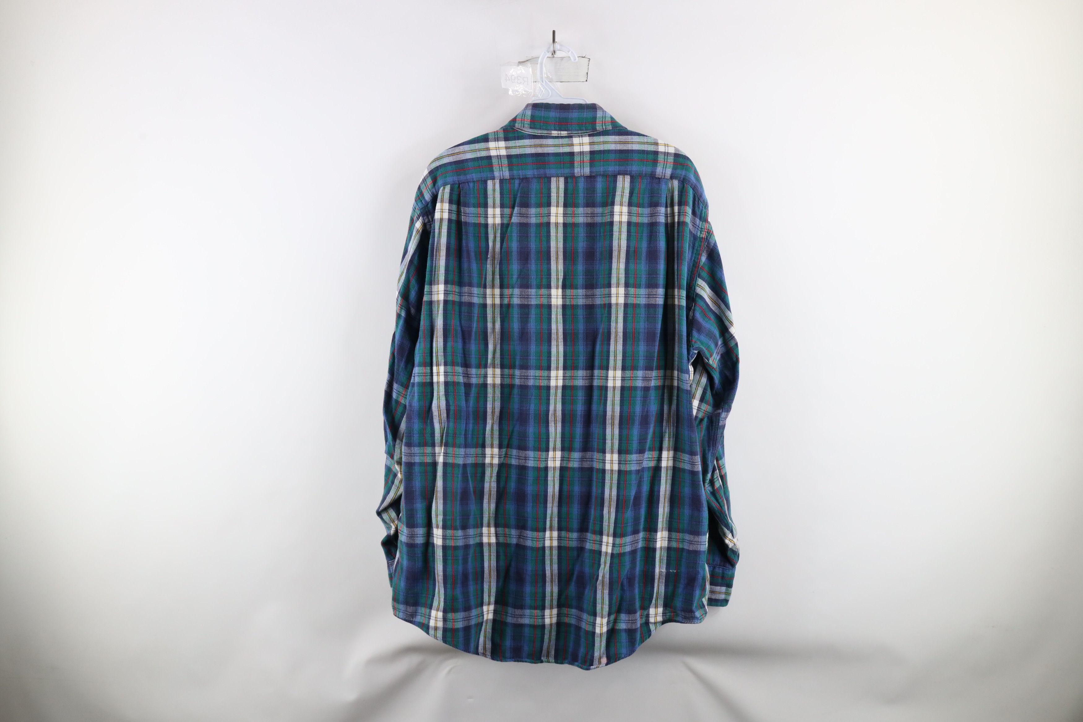 Eddie Bauer × Vintage Vintage 90s Eddie Bauer Flannel Collared Button Shirt USA Size US L / EU 52-54 / 3 - 11 Thumbnail
