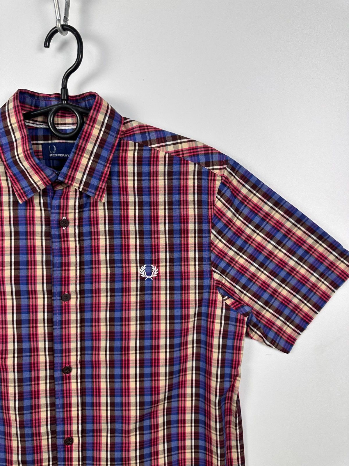 Fred Perry Fred Perry Check Shirt Button Down Short Sleeve Size S Size US S / EU 44-46 / 1 - 2 Thumbnail