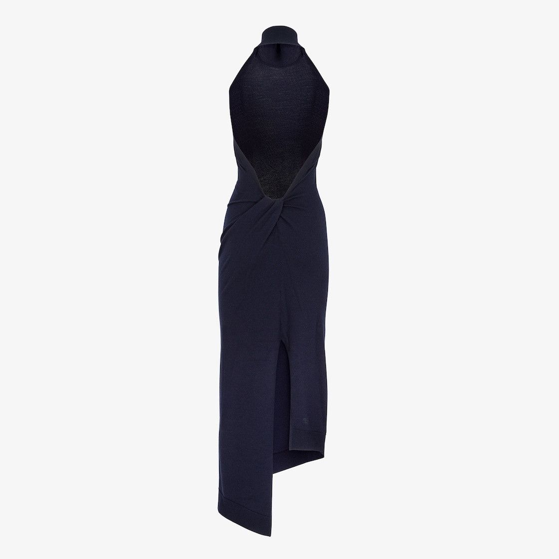 Fendi o1w1db10325 FZDB93 Maxi Dress in Navy Blue Size L / US 10 / IT 46 - 2 Thumbnail