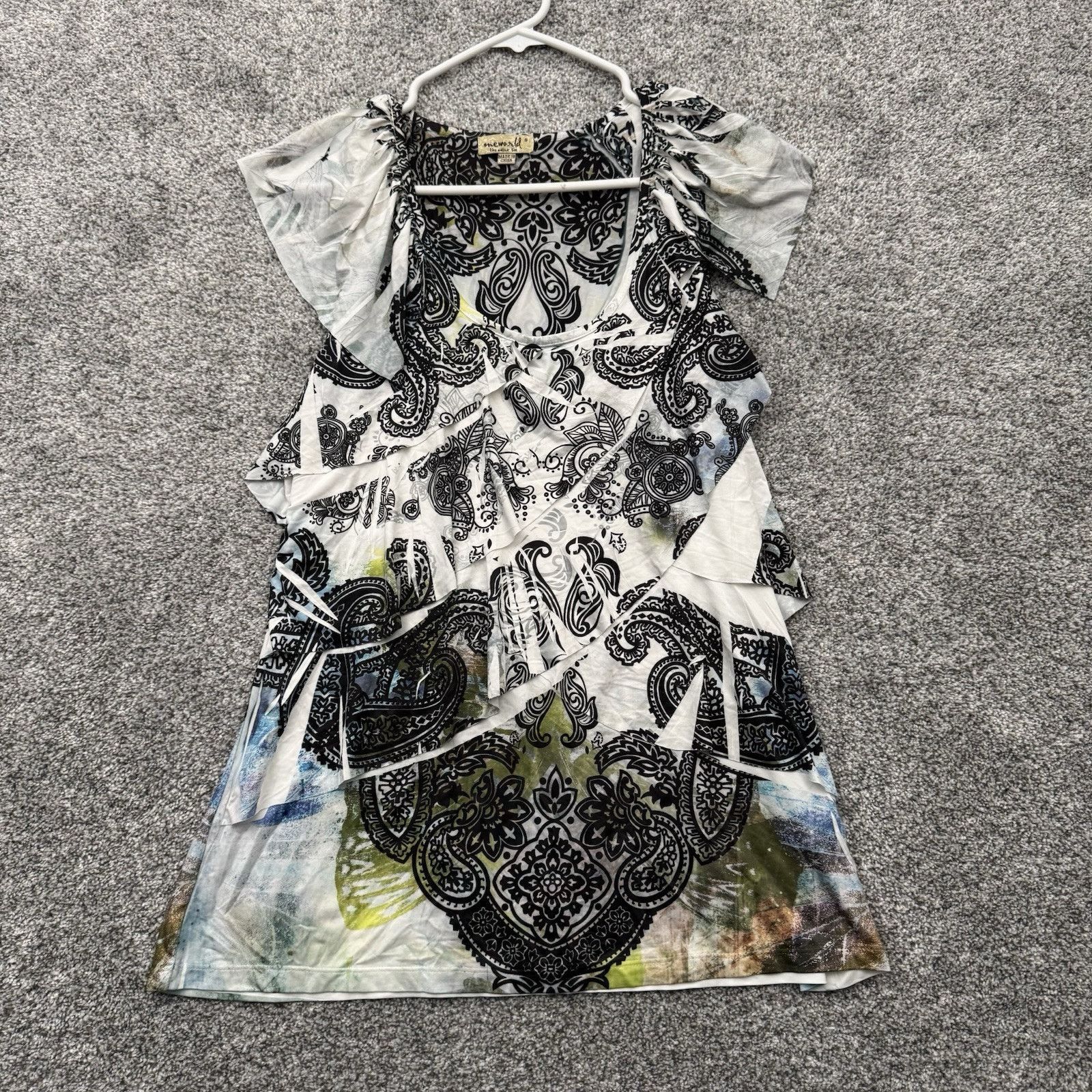 Other One World Tunic Top Womens S Whimsigoth Paisley Asymmetrical Size S / US 4 / IT 40 - 1 Thumbnail