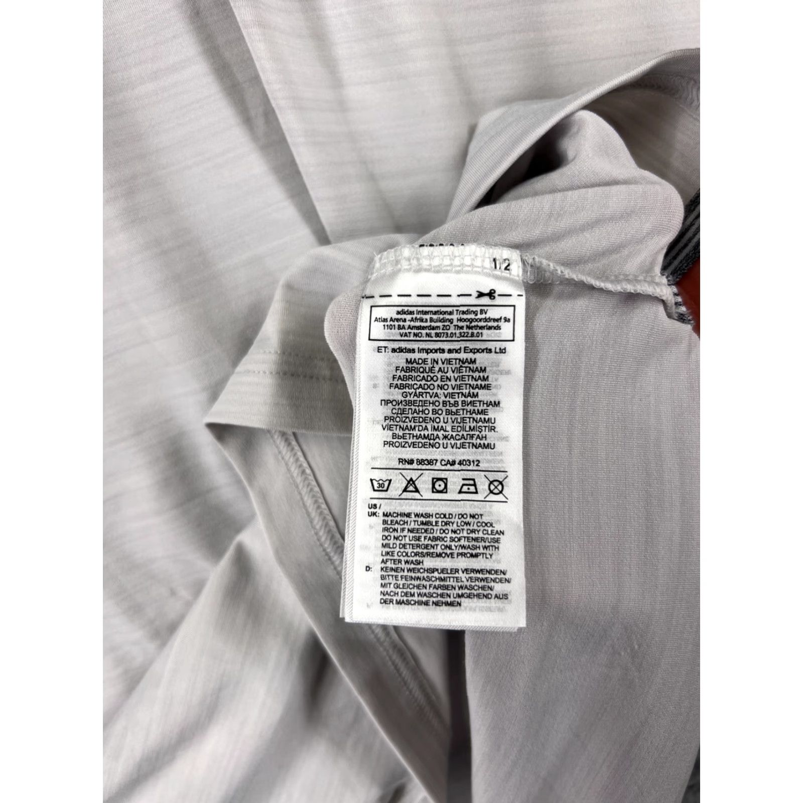 Adidas adidas Golf Polo Shirt Mens L Gray Black 100% Polyester Polo Golf Size US L / EU 52-54 / 3 - 4 Thumbnail