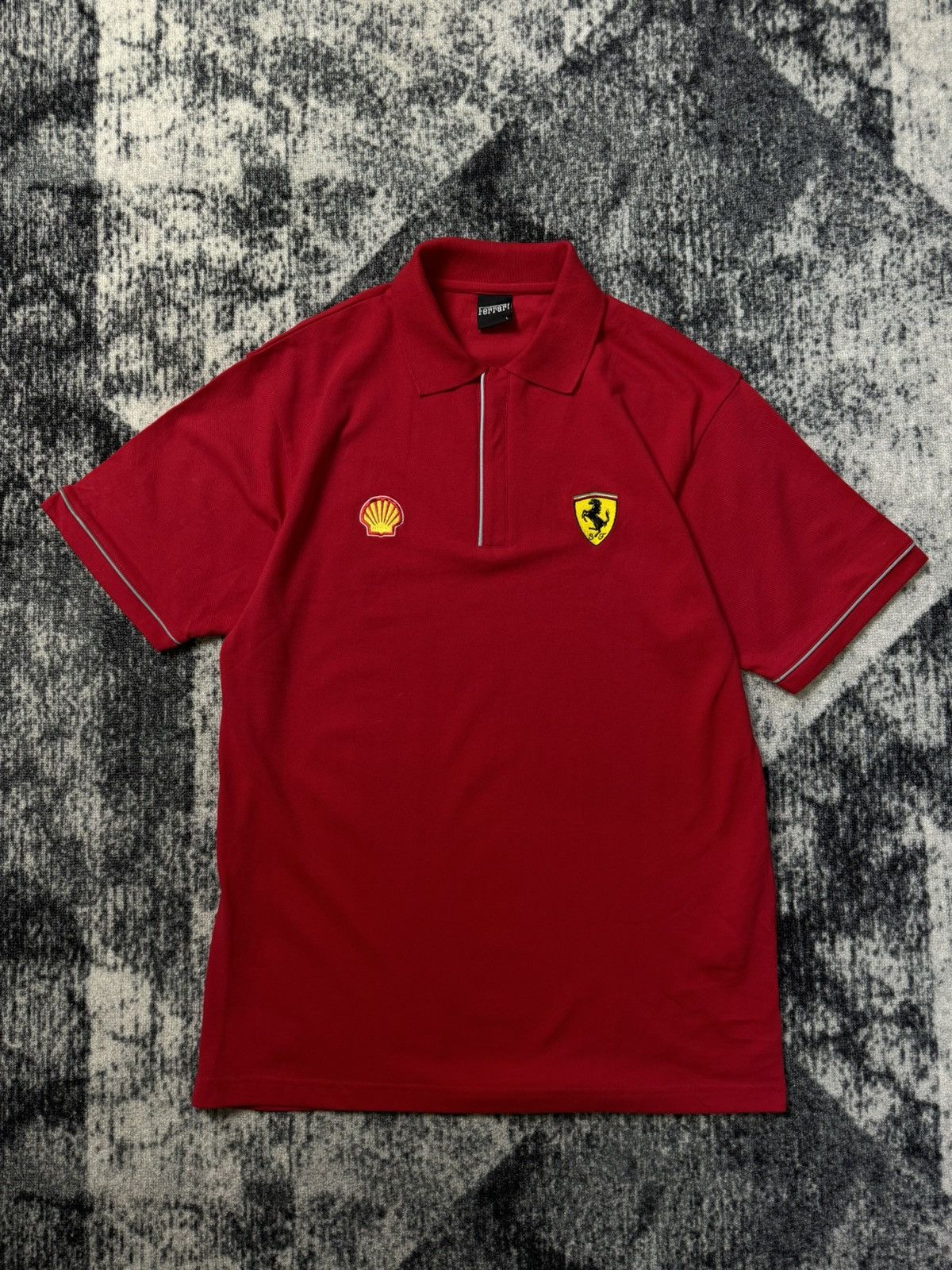 Ferrari Vintage Ferrari Polo Racing Polo T Shirt Michael Schumacher Size US L / EU 52-54 / 3 - 2 Thumbnail