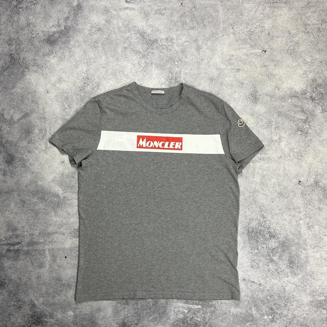 Moncler Moncler grey box logo tee Size US XL / EU 56 / 4 - 1 Thumbnail