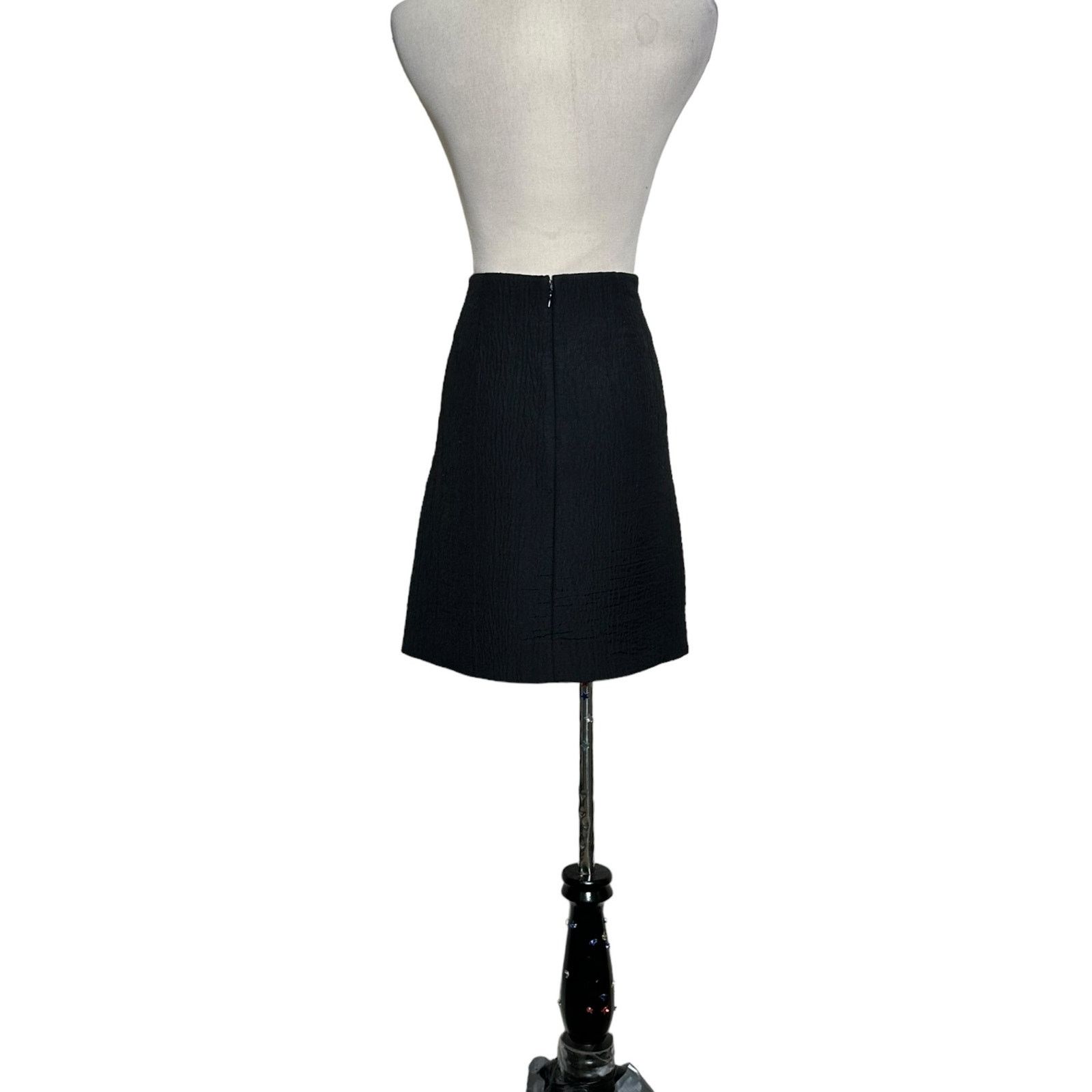 Cos COS black textured high waist mini skirt size 4 Size 27" / US 4 / IT 40 - 7 Thumbnail