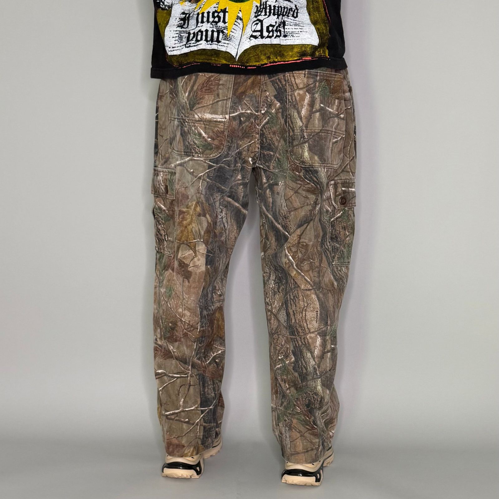 Cabelas Vintage 90s Cabelas Camo Jeans 42x28 Baggy Wide Real Tree Size US 42 / EU 58 - 3 Thumbnail