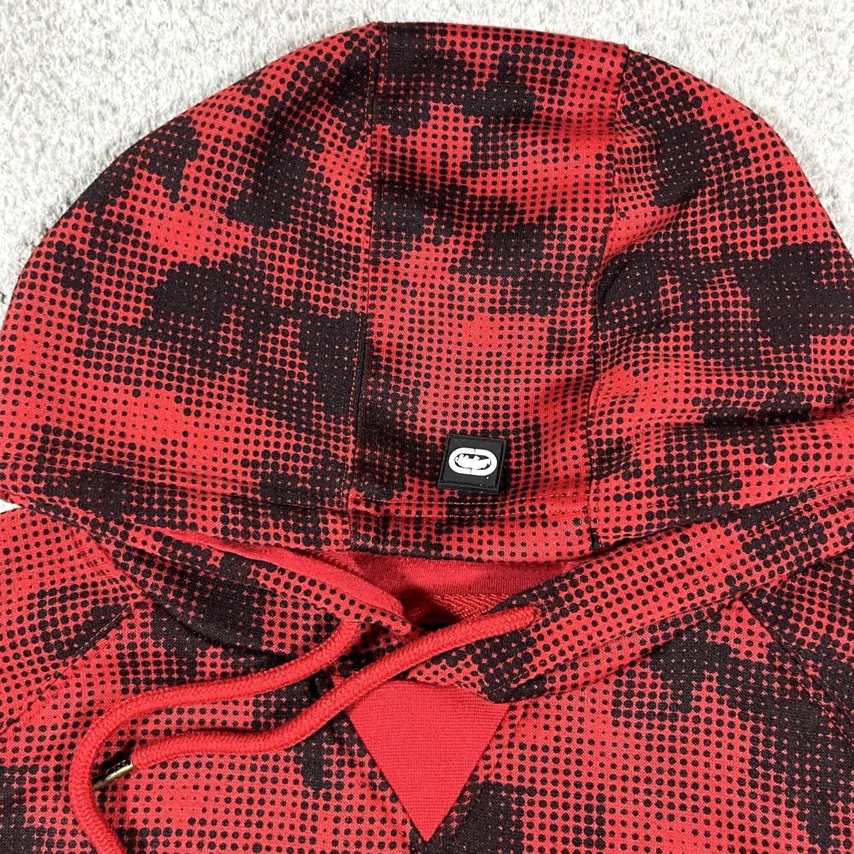 Ecko Unltd. VINTAGE ECKO UNLTD Hoodie Mens M Red Camo Logo Grunge Y2K Sweatshirt Pullover Baggy Pockets Hooded Rhim Rhino? Size US M / EU 48-50 / 2 - 4 Thumbnail