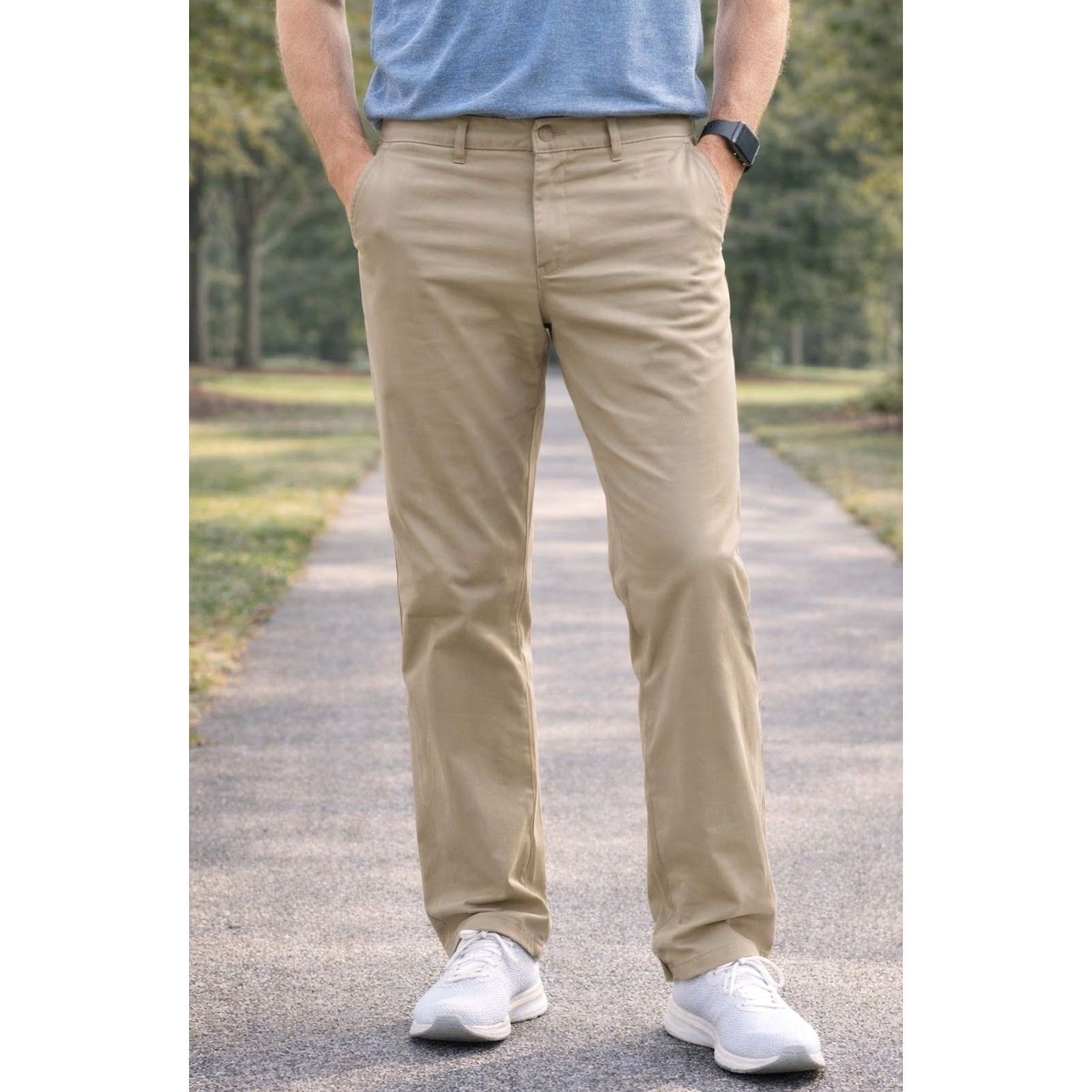 Lululemon Lululemon Mens Khakis ABC Slim Fit 5 Pocket Casual Athleisure Pants Size US 34 / EU 50 - 2 Thumbnail