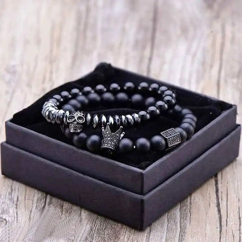 Other Skull Crown Set Beads Bracelet Size ONE SIZE - 1 Thumbnail