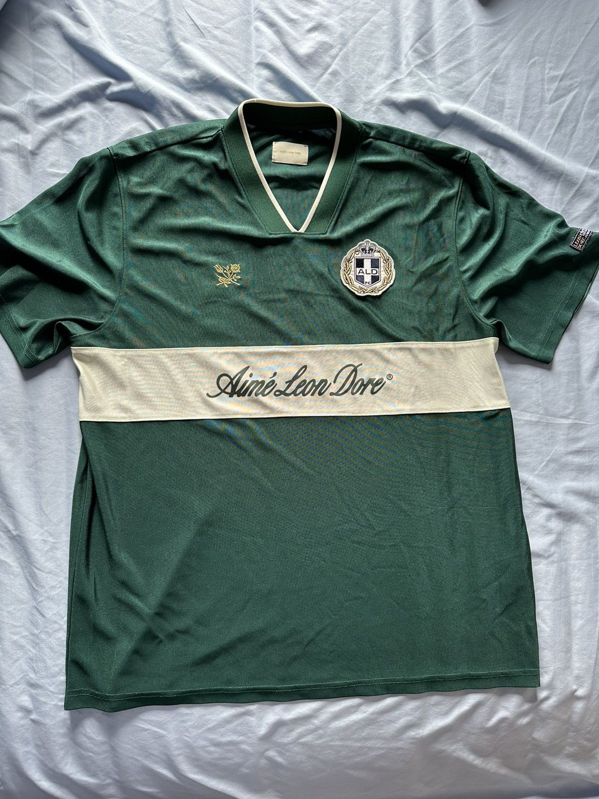Rugby Aime Leon Dore ALD - Modèle Script Lambrissé Pine Grove FW23 - Taille XL - Neuf Avec étiquettes