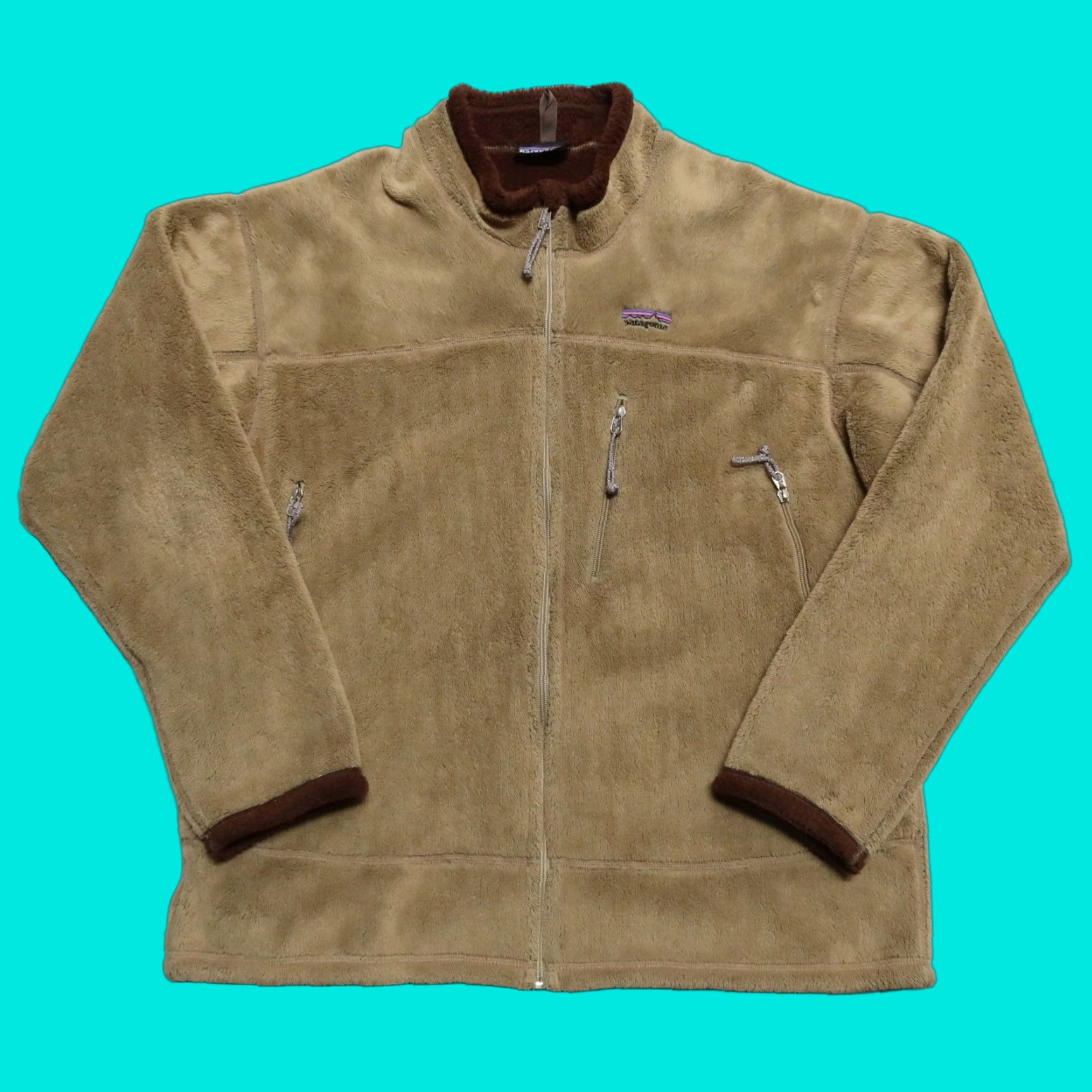 Patagonia VINTAGE Patagonia R4 Regulator Fleece Jacket - Light Green, Size XL, Men, Jacket Size US XL / EU 56 / 4 - 1 Thumbnail