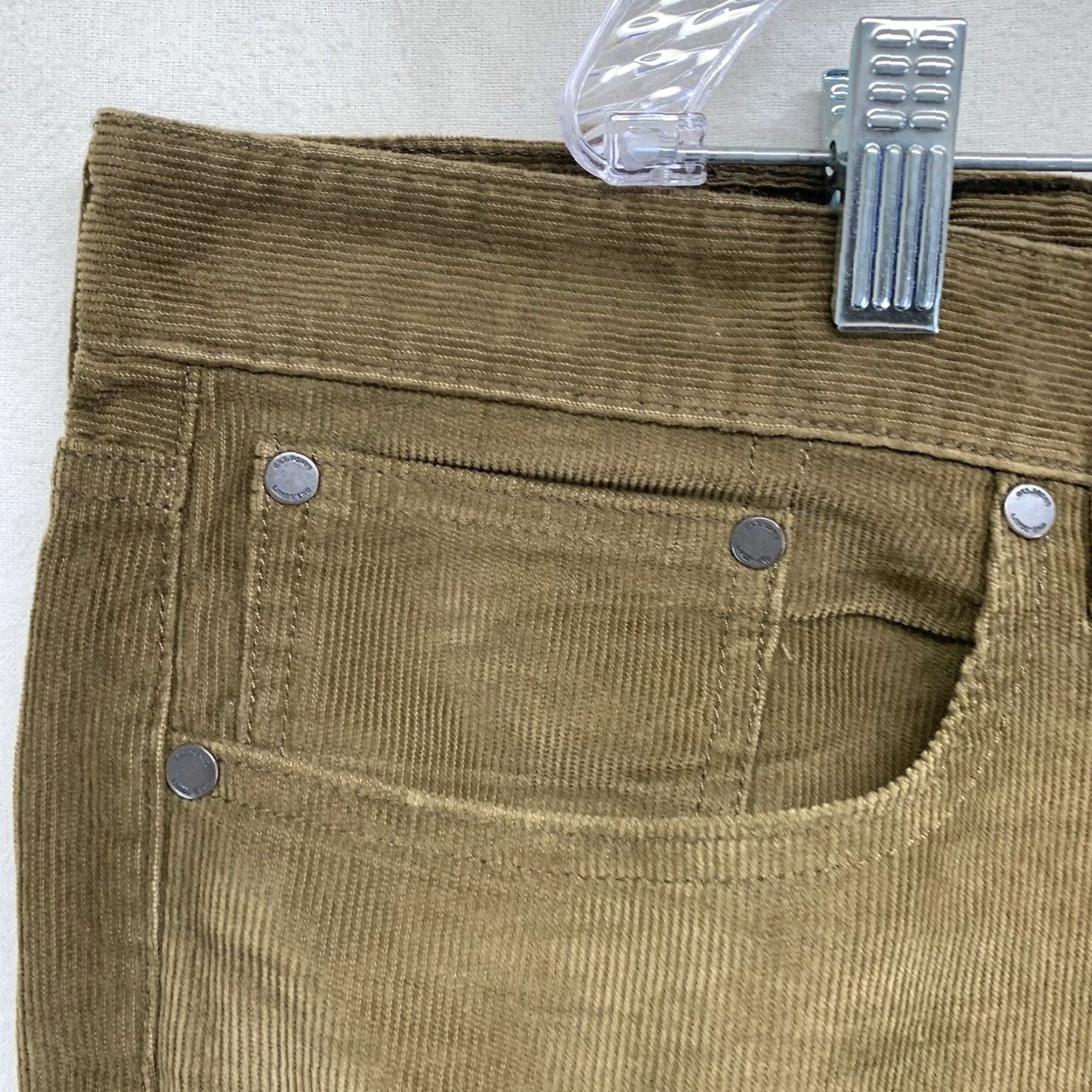 Lands' End Lands' End Men's Corduroy Pants 42x32 Straight Fit Brown Lightweight Casual Travel 5-Pocket Zipper Button Flat Front Dress Pants City 90s Preppy Mens Size US 42 / EU 58 - 7 Thumbnail