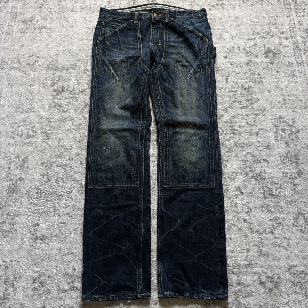 Number (N)ine SS07 About a Boy Faded Carpenter Jeans | 4x30