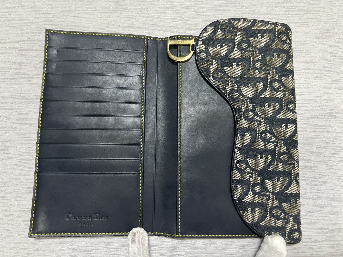 Christian Dior Monsieur Christian Dior - Monogram Trotter Saddle Flap Long Wallet Size ONE SIZE - 4 Thumbnail