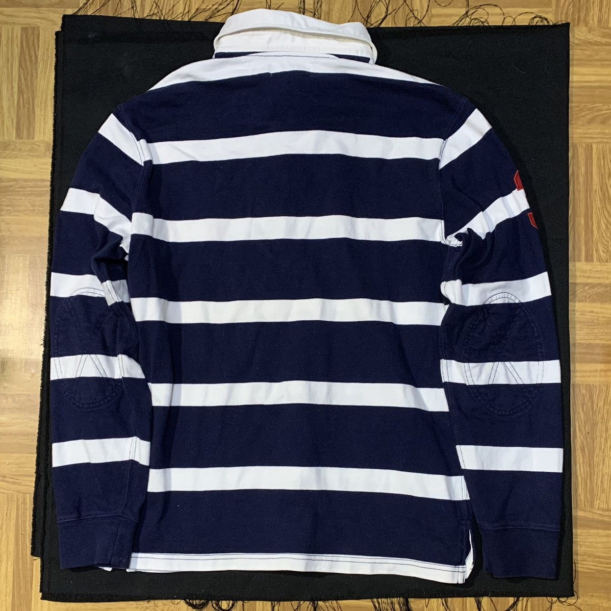 Polo Ralph Lauren × Vintage Vintage Polo Ralph Lauren Rugby Striped Size L Chief Keef Size US L / EU 52-54 / 3 - 8 Thumbnail
