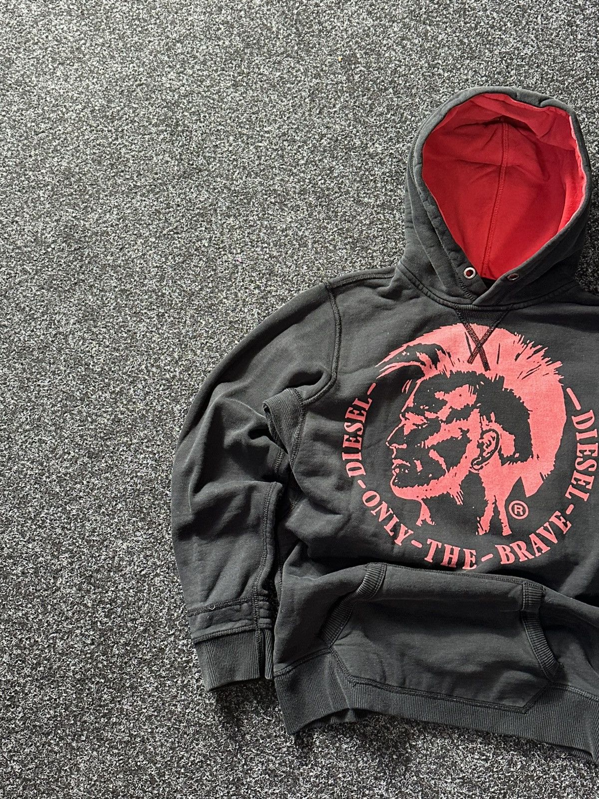Diesel × Vintage 🚨Vintage Diesel Big Logo Y2K 00s Boxy Hoodie Hype Rare Size US XS / EU 42 / 0 - 2 Thumbnail