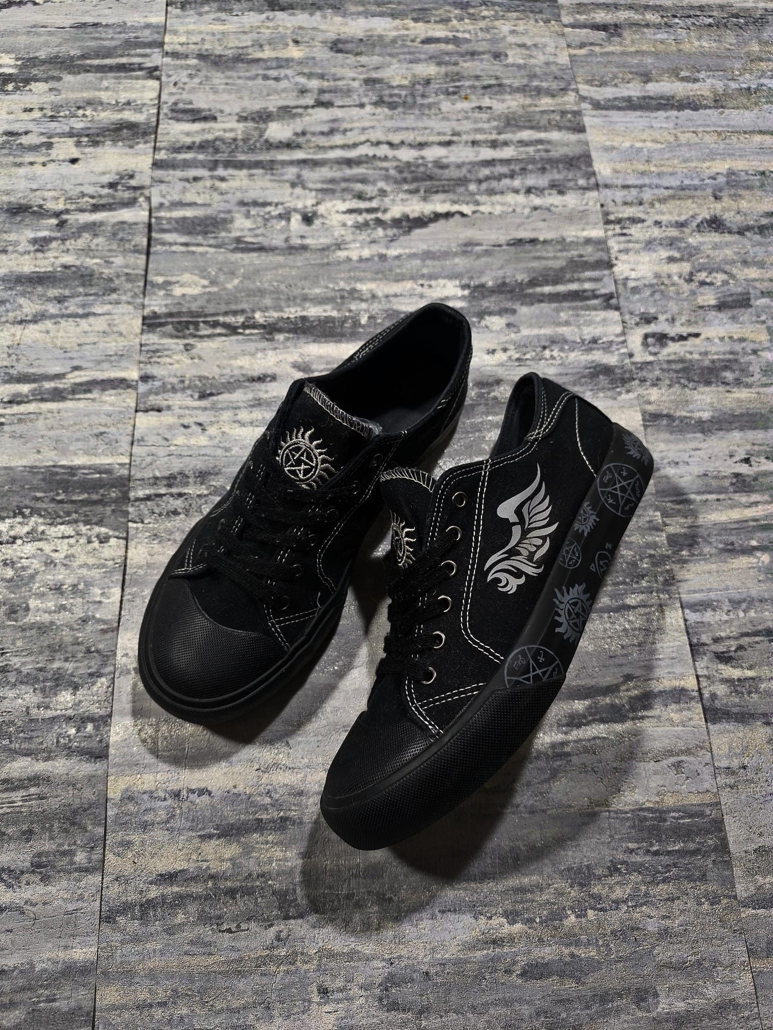 Other supernatural emo sigil sneakers alternative opium swag Size US 9 / IT 39 - 1 Thumbnail