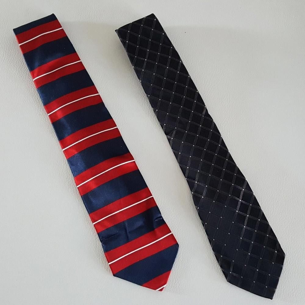 Designer Red Black Business Tie Bundle Size ONE SIZE - 1 Thumbnail