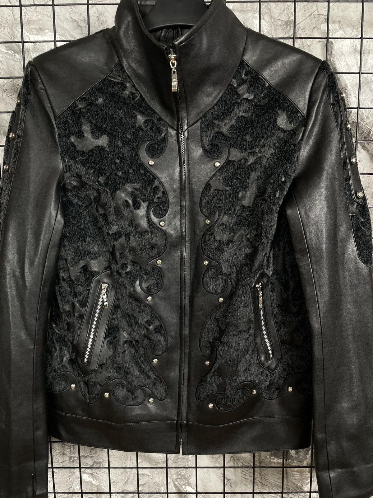 If Six Was Nine Archive Y2K Faux Leather Fur Jacket Vamp Kmrii LGB Vibe Size US S / EU 44-46 / 1 - 4 Thumbnail