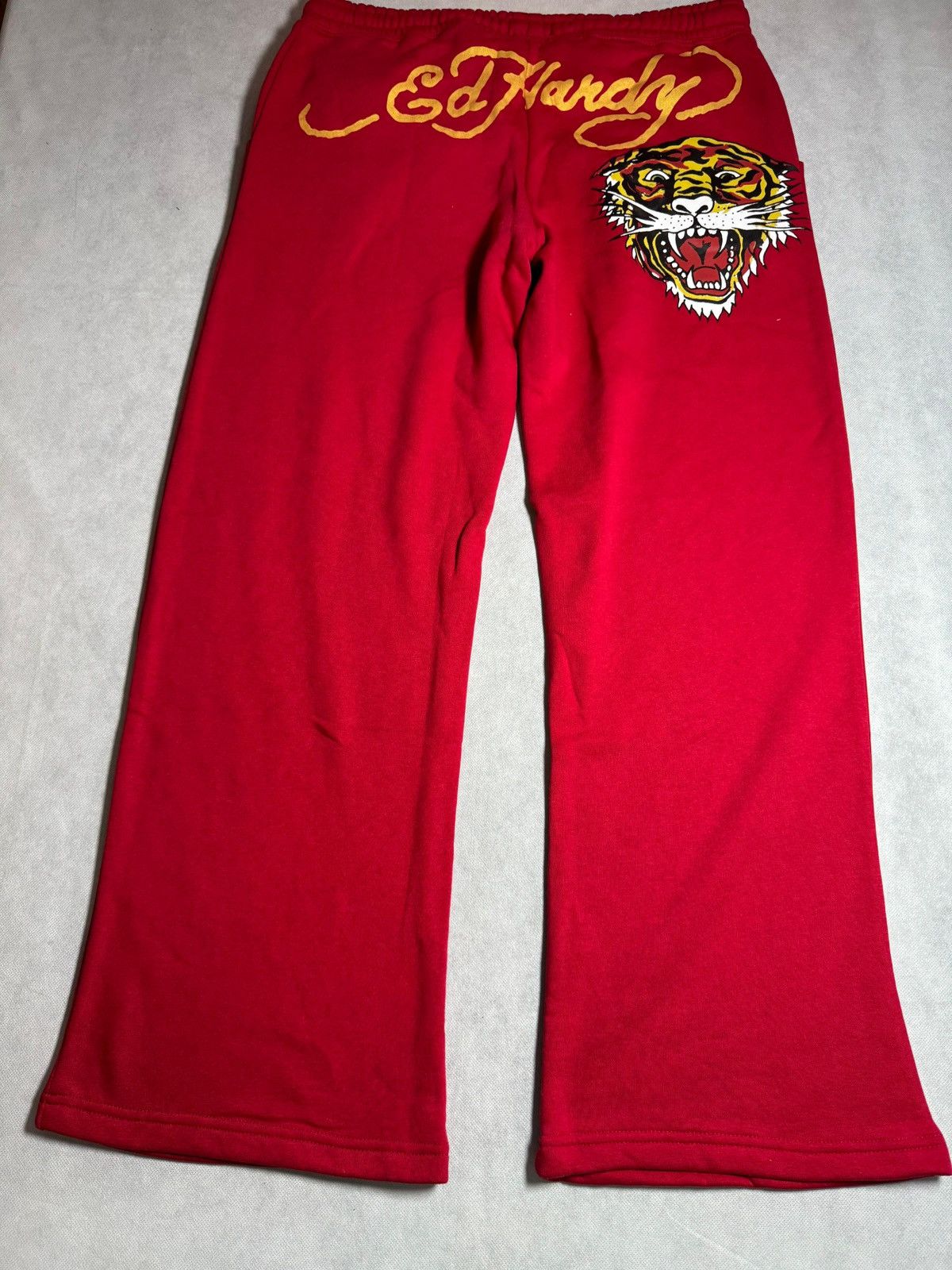 Ed Hardy Ed Hardy Women’s Red Trouser (Unworn) Size 36" / US 14 / IT 50 - 2 Thumbnail