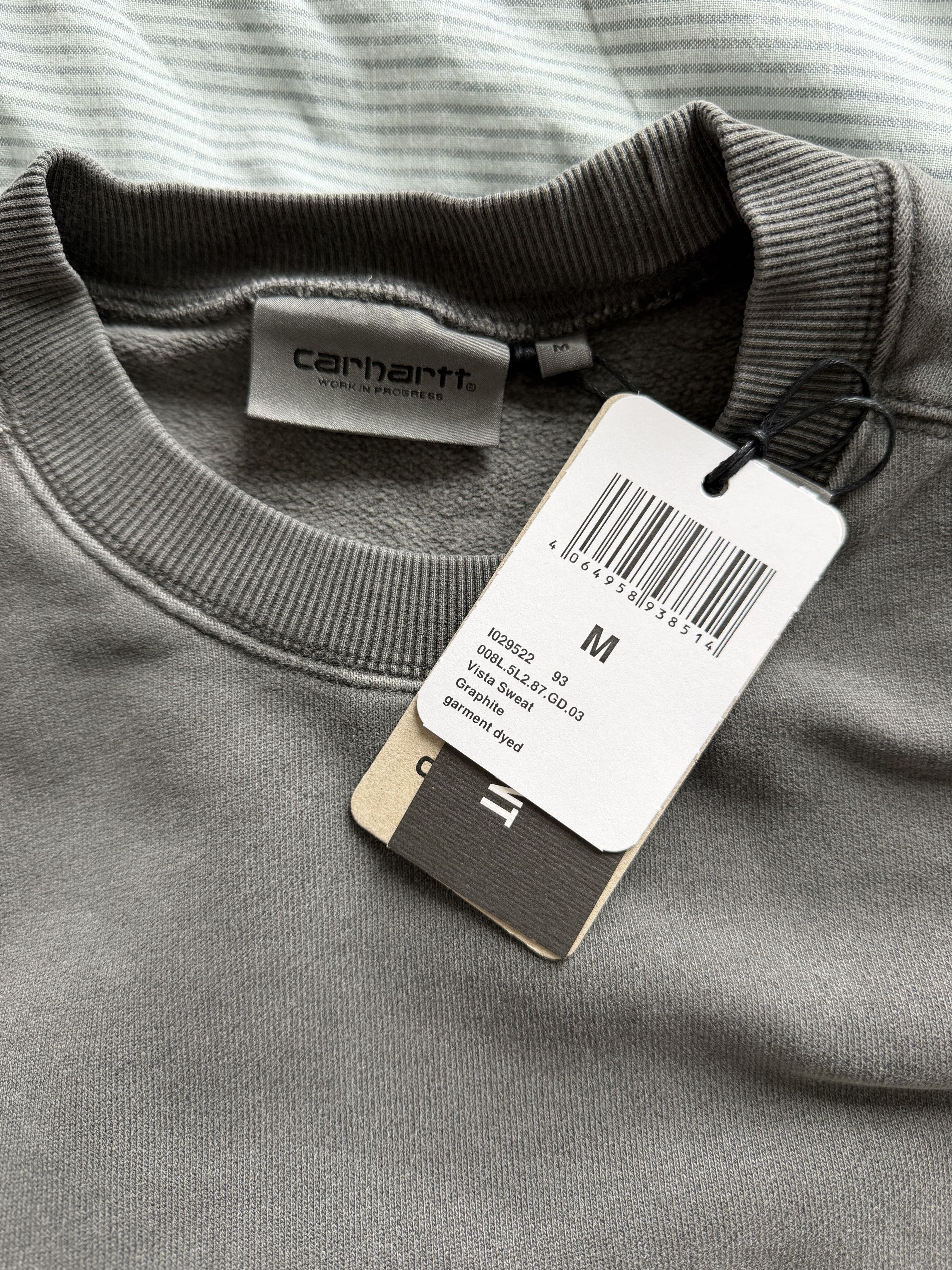 Carhartt Wip Carhartt WIP Vista Crewneck Sweatshirt Garment Dyed Graphite Size US M / EU 48-50 / 2 - 7 Thumbnail