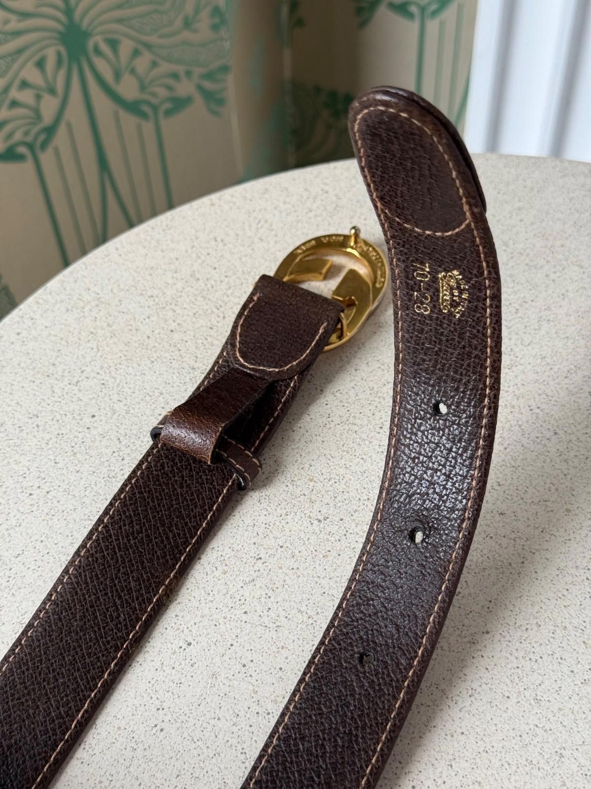 Gucci Vinatge Gucci Monogram Interlocking GG Womens Belt 70 / 28 Size ONE SIZE - 8 Thumbnail