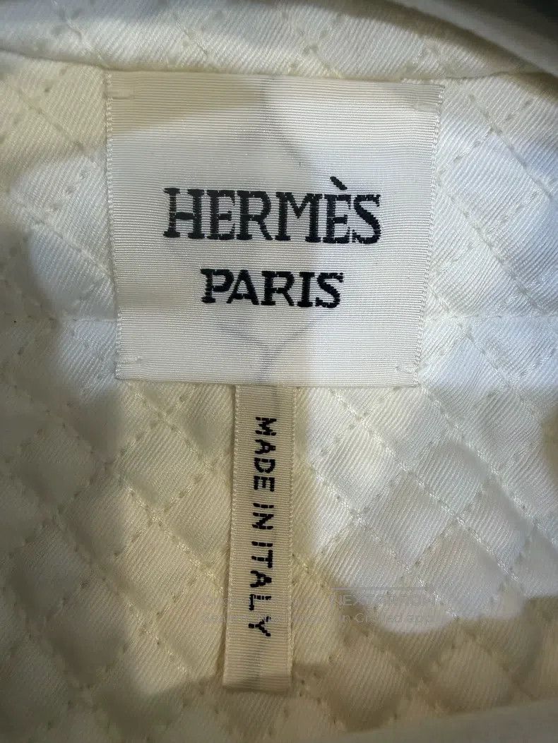 Hermes Hermes Black Show Wool Leather Slim Fit Coat Size XXS / US 00 / IT 34 - 3 Thumbnail