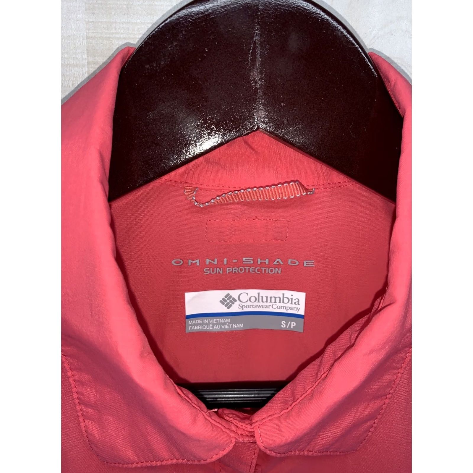 Pinko Columbia Womens Pink Shirt Sz S Omni Shade Sun Protection Button-Up Shirt Nylon Fish/Hiking Casual Travel Size S / US 4 / IT 40 - 3 Thumbnail