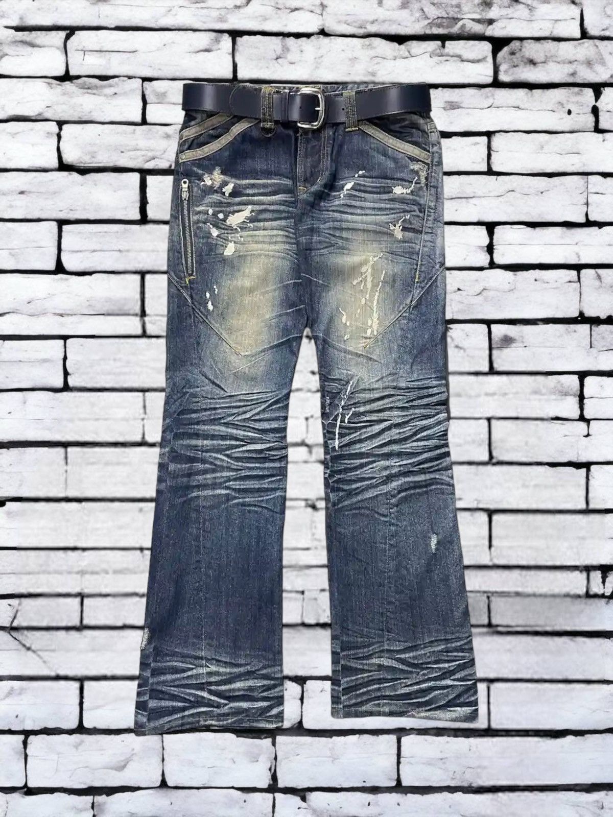 Hysteric Glamour × If Six Was Nine Vintage Hideaways Nicole Splash With Leather Vintage Belt Size US 30 / EU 46 - 1 Thumbnail