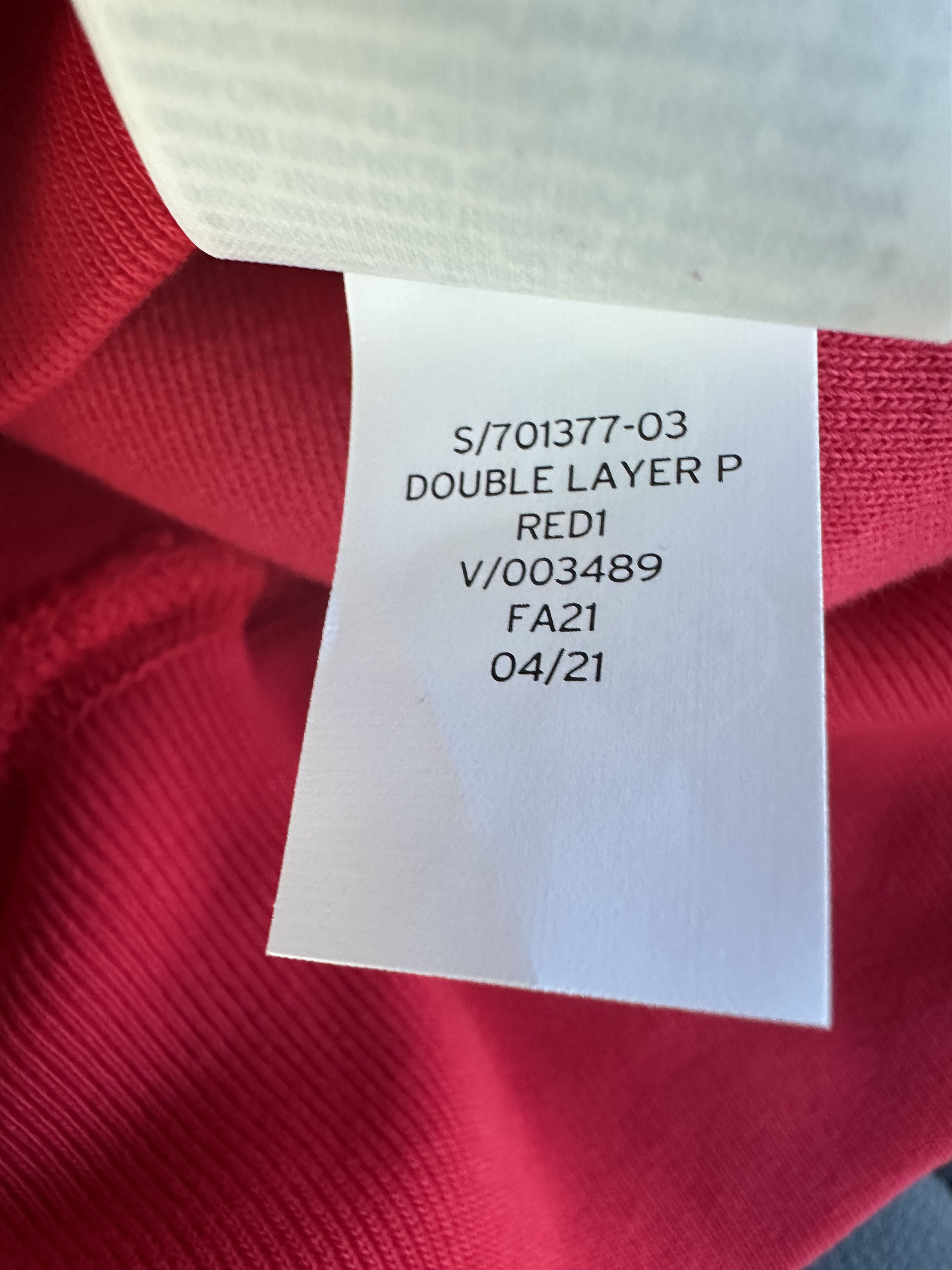 Gap × Kanye West × Yeezy YEEZY GAP DOUBLE LAYER PERFECT HOODIE RED Size US S / EU 44-46 / 1 - 5 Thumbnail