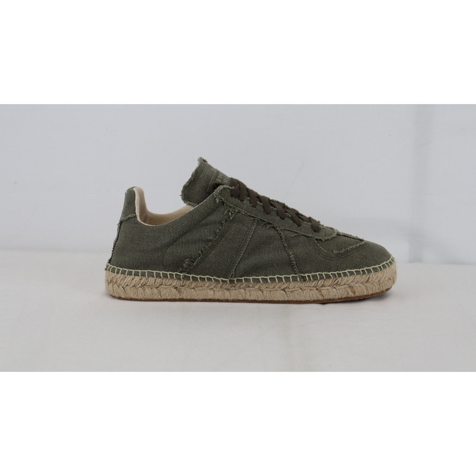 Maison Margiela o1rshd1 Canvas Low-Top Sneakers in Green Size US 8 / EU 41 - 5 Thumbnail