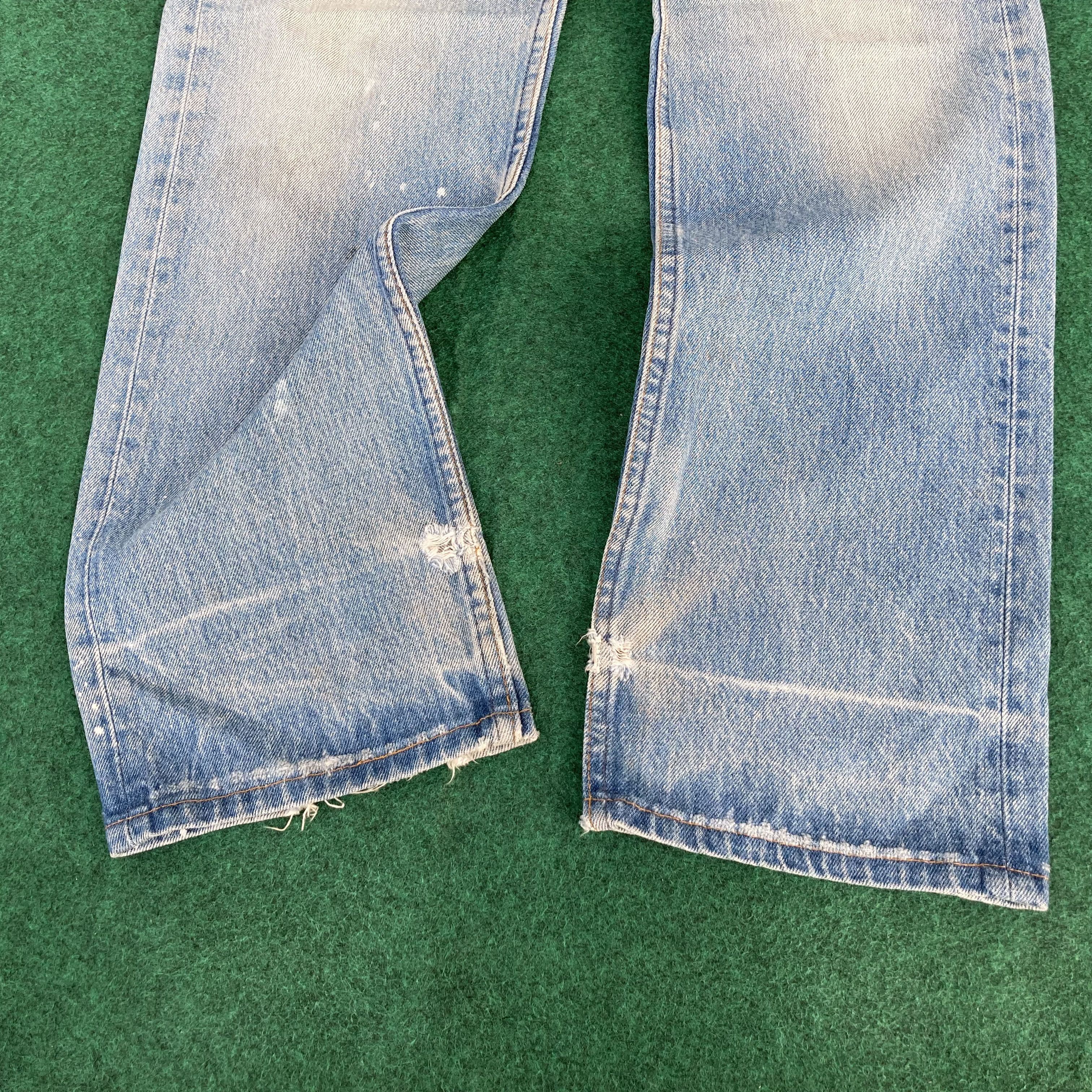 Levi's × Vintage Vtg Levis 501 Ripped Sz 30 Stains Faded Jeans Size US 30 / EU 46 - 6 Thumbnail