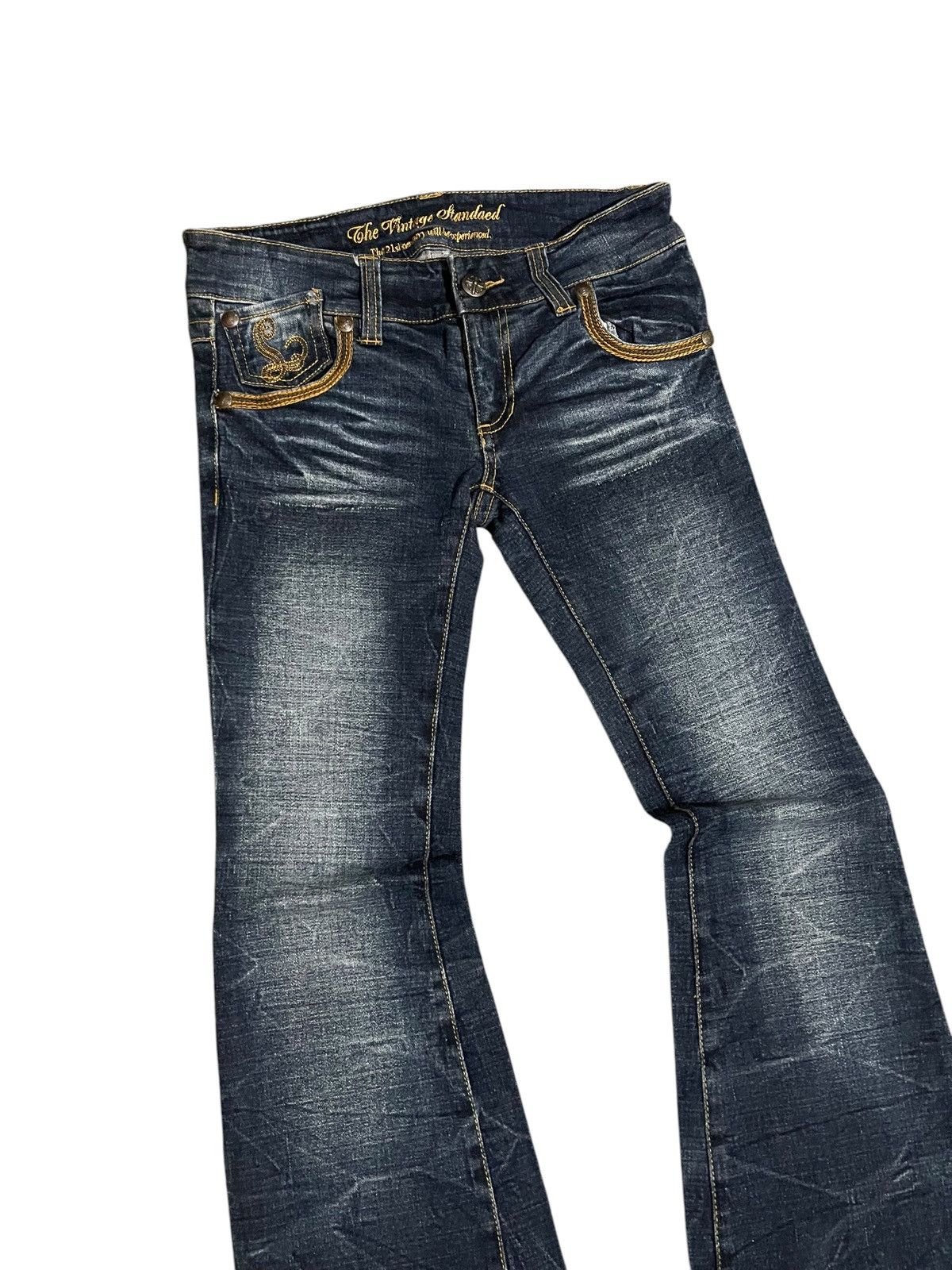 Tornado Mart Japanese Flared Bootcut Denim Pants Size 30" / US 8 / IT 44 - 5 Thumbnail