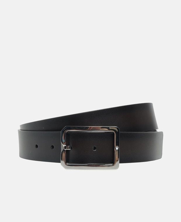 Montblanc Leather belt Size 44 - 1 Thumbnail