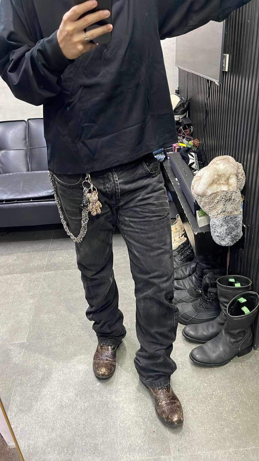 Gianni Barbato Very rare gianni barbato destroyed leather boots Size US 8.5 / EU 41-42 - 5 Thumbnail