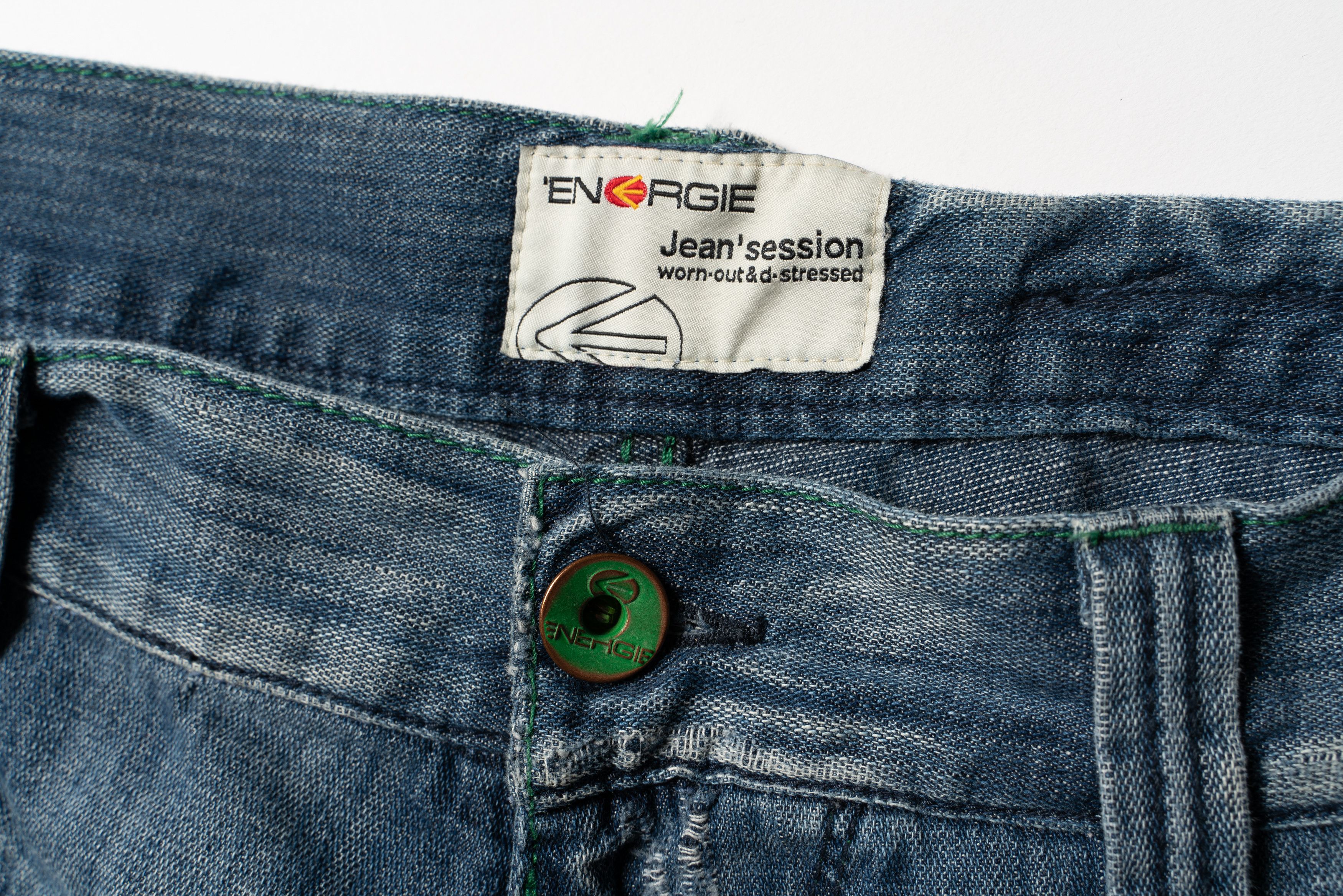 Energie 🔵ENERGIE Vintage Distressed Denim Jeans Y2K Size US 32 / EU 48 - 7 Thumbnail