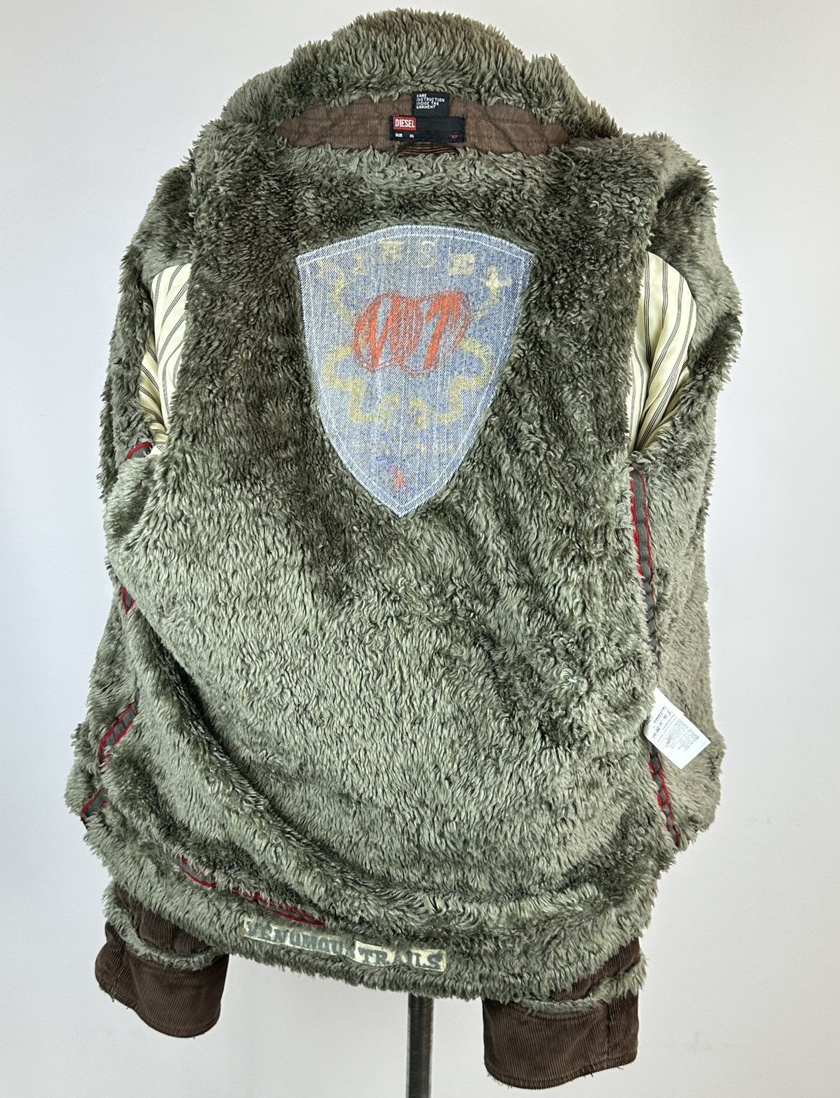Diesel Vintage DIESEL Corduroy Sherpa Trucker Jacket XL Y2K Size US XL / EU 56 / 4 - 10 Thumbnail
