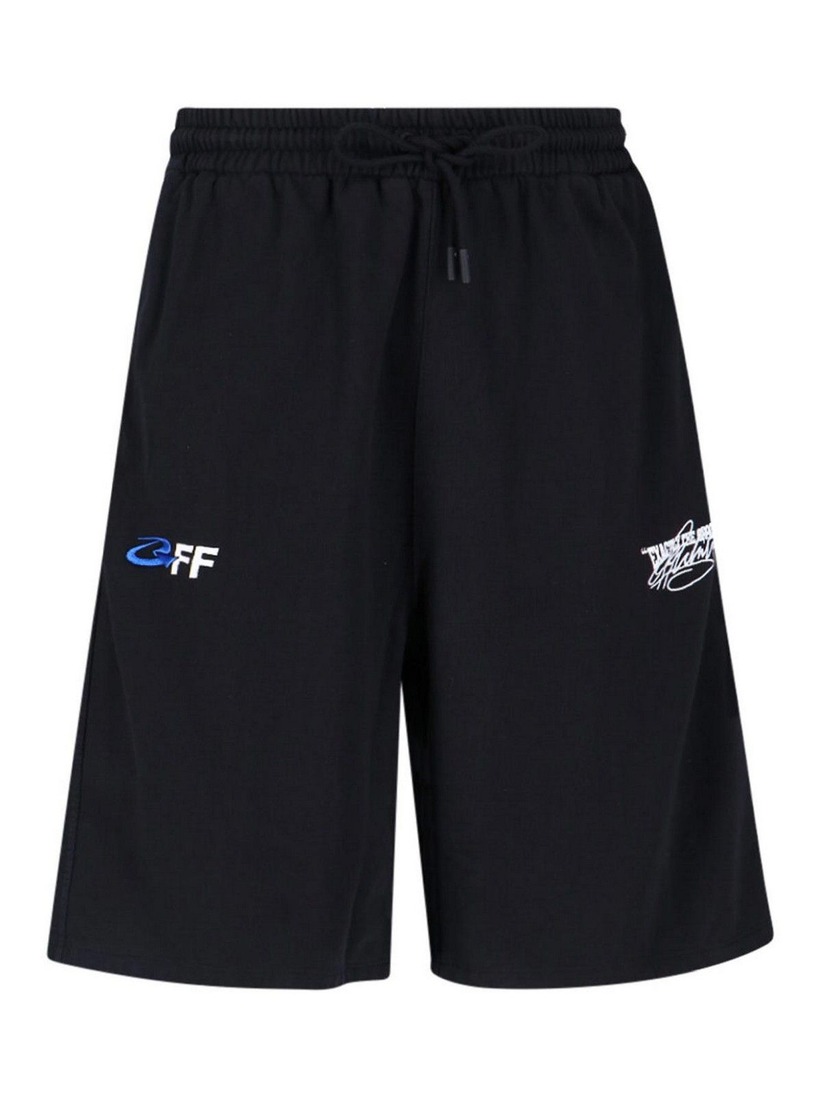 Off-White o1gr1nt0425 Exact Opp Skate Sweat Short in Black Size US 36 / EU 52 - 2 Thumbnail