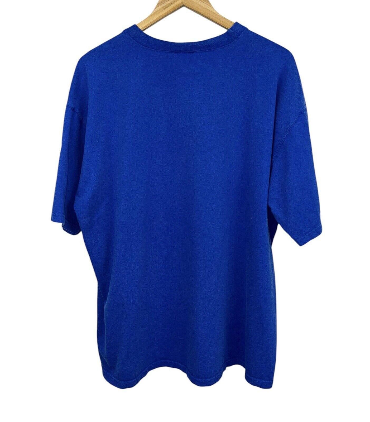 Adidas Vintage Adidas 90s Three Stripes Blue Indigo USA Shirt XL Size US XL / EU 56 / 4 - 4 Thumbnail