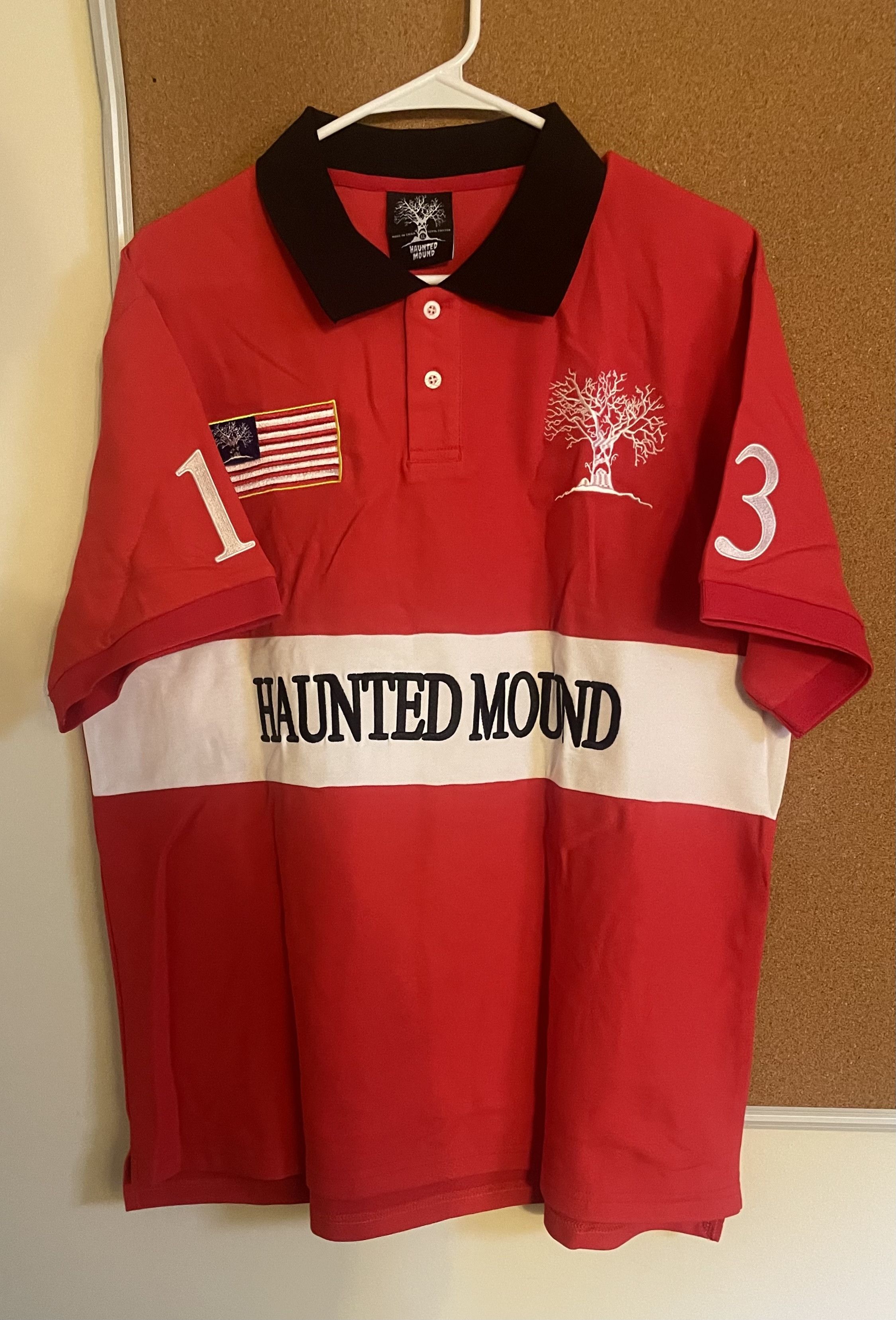 Haunted Mound Haunted Mound - Red Polo XL new sematary ghost