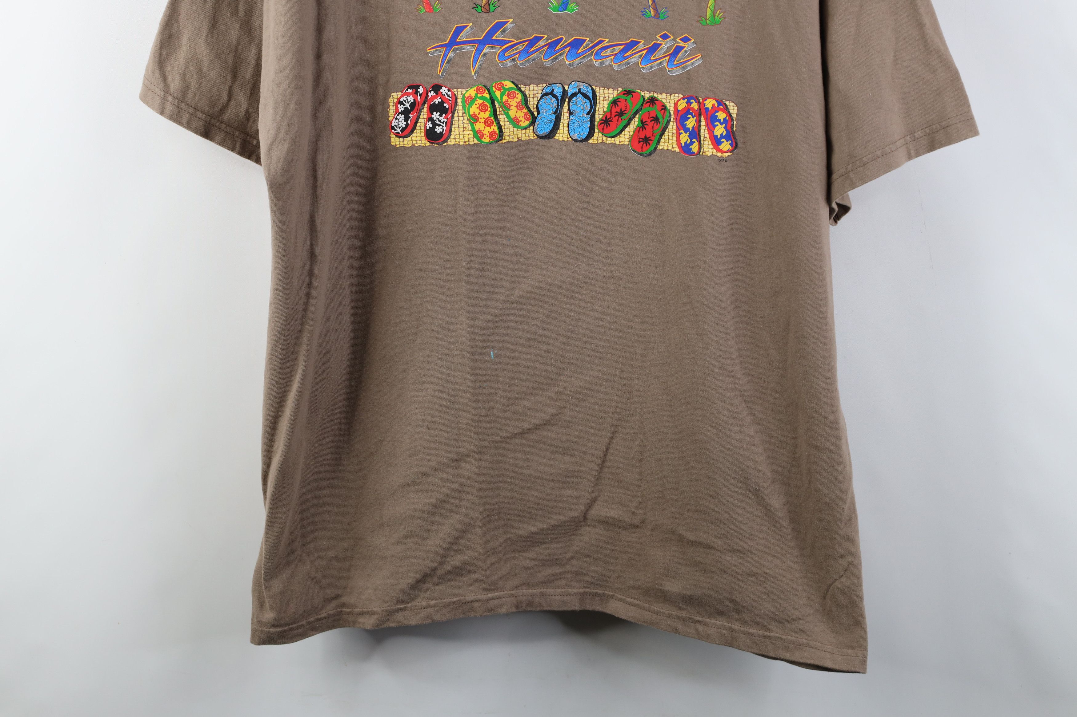 Vintage Vintage 90s Y2K Streetwear Hawaii Beach Palm Tree T-Shirt Size US XL / EU 56 / 4 - 3 Thumbnail