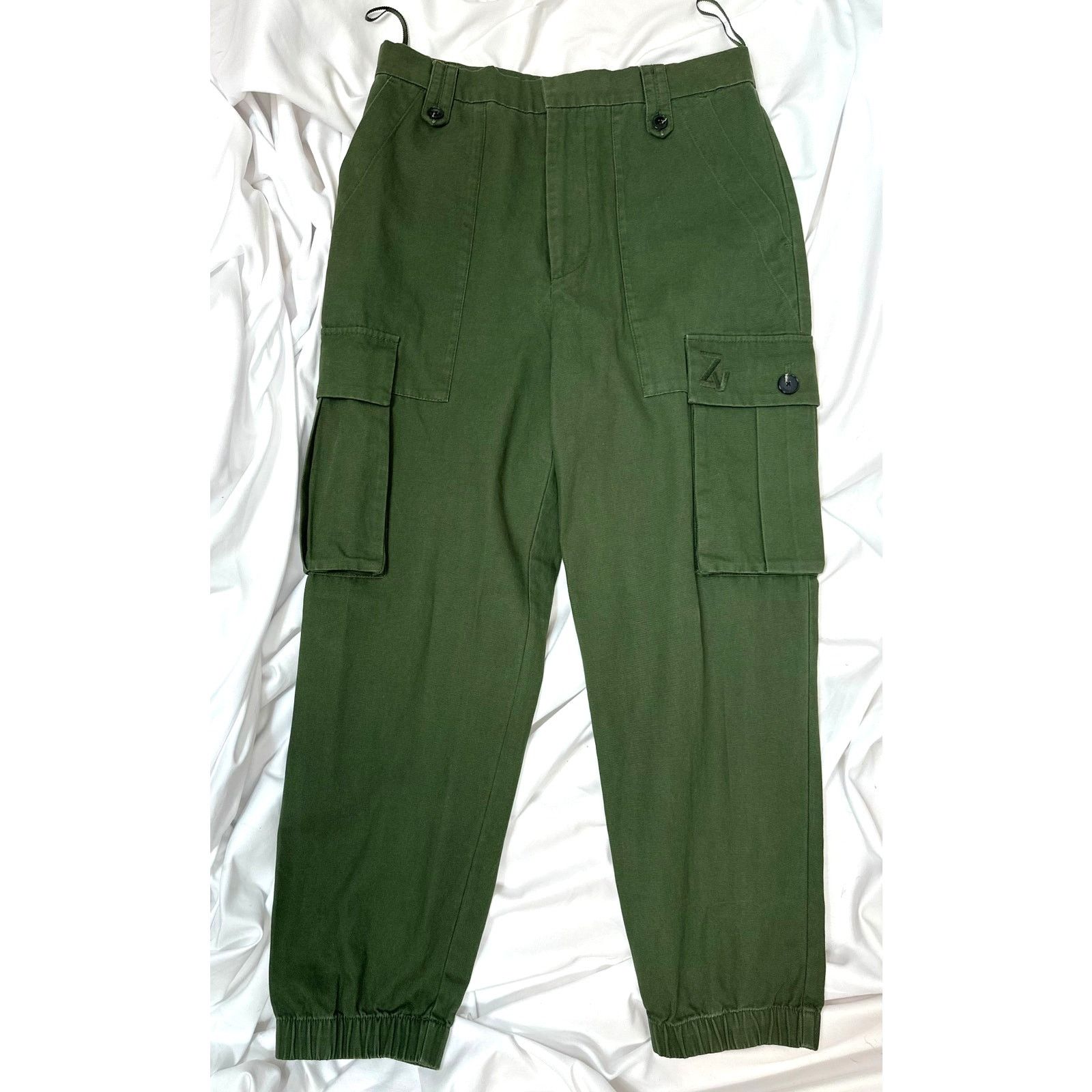 Zadig & Voltaire Zadig & Voltaire Pilote Cargo Pants Army Green 38 Size 30" / US 8 / IT 44 - 6 Thumbnail