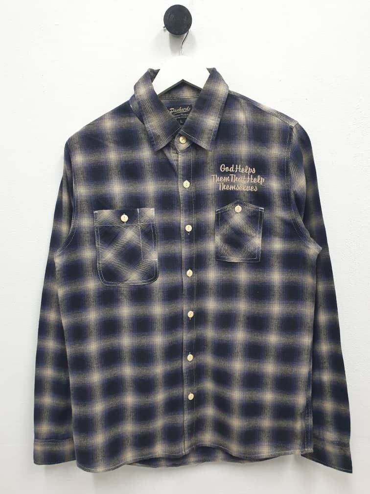 Japanese Brand 💥Panhard shadow purple flannel chambray Size US M / EU 48-50 / 2 - 11 Thumbnail
