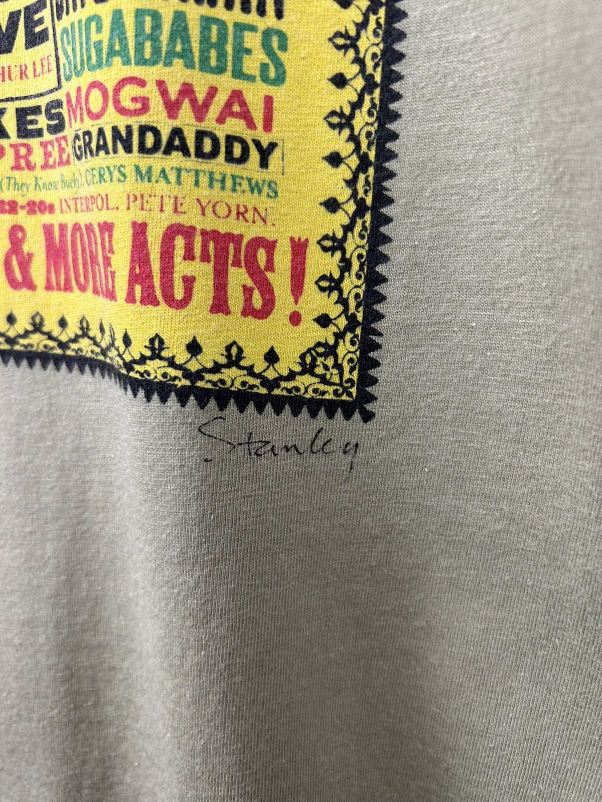 Band Tees Vintage 00s Clastonbury Festival 2003 Radiohead Rem T shirt Size US L / EU 52-54 / 3 - 6 Thumbnail
