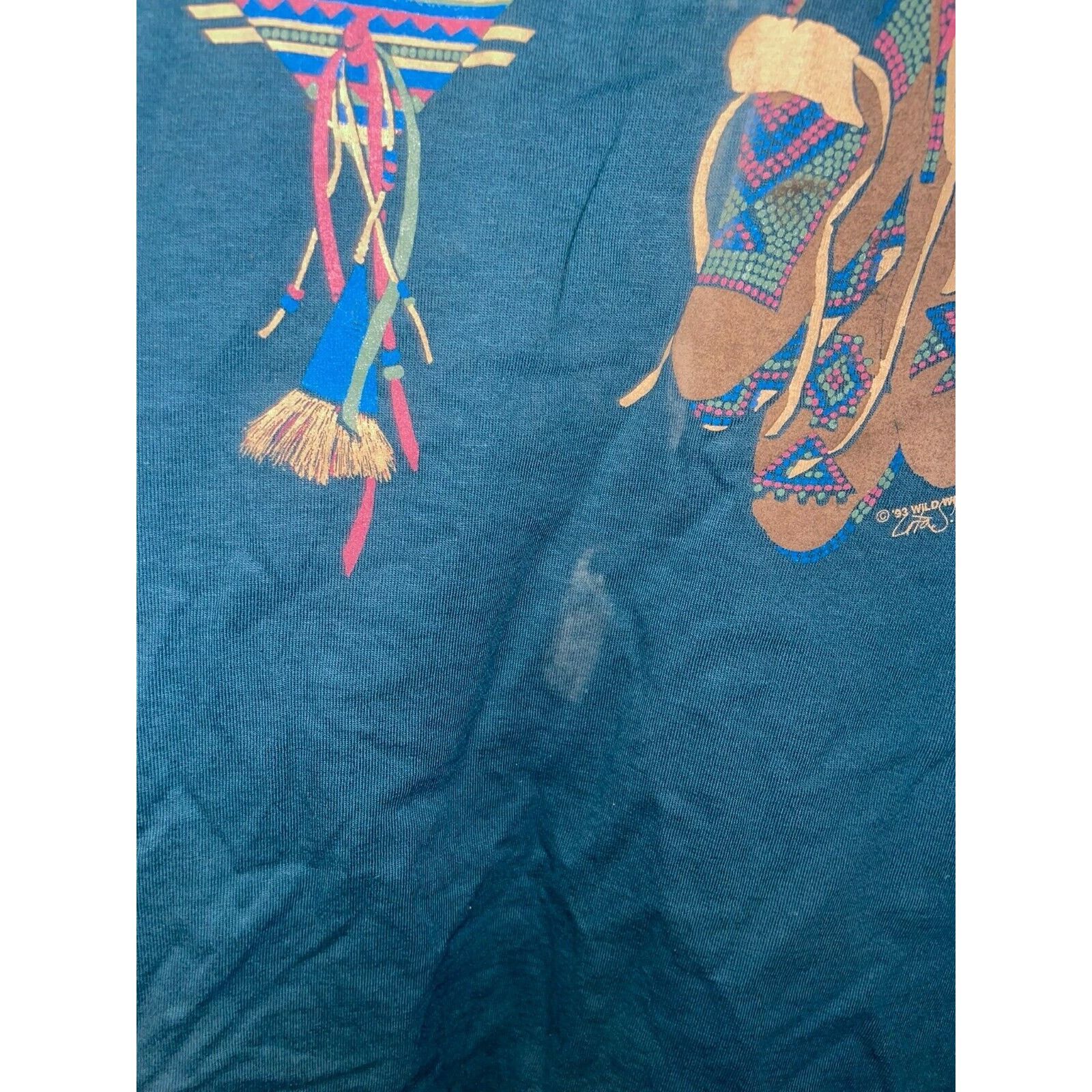 Jerzees Vintage Cherokee Native American Shirt Indian Tee VTG 90s L Size US L / EU 52-54 / 3 - 7 Thumbnail