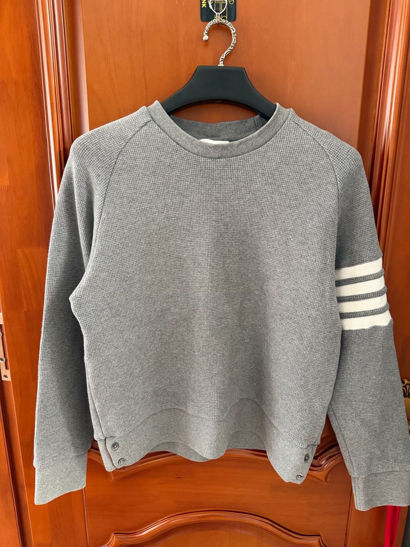 Thom Browne thom browne waffle sweatshirt gray size 3 Size US M / EU 48-50 / 2 - 1 Thumbnail