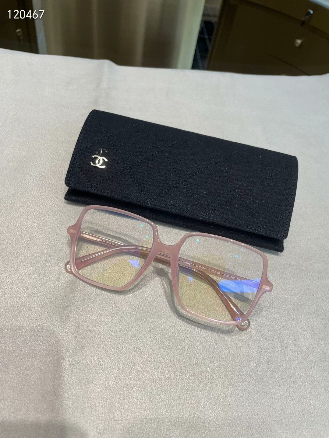Chanel Chanel 23S Pink Square Frame Sunglasses Size ONE SIZE - 1 Thumbnail