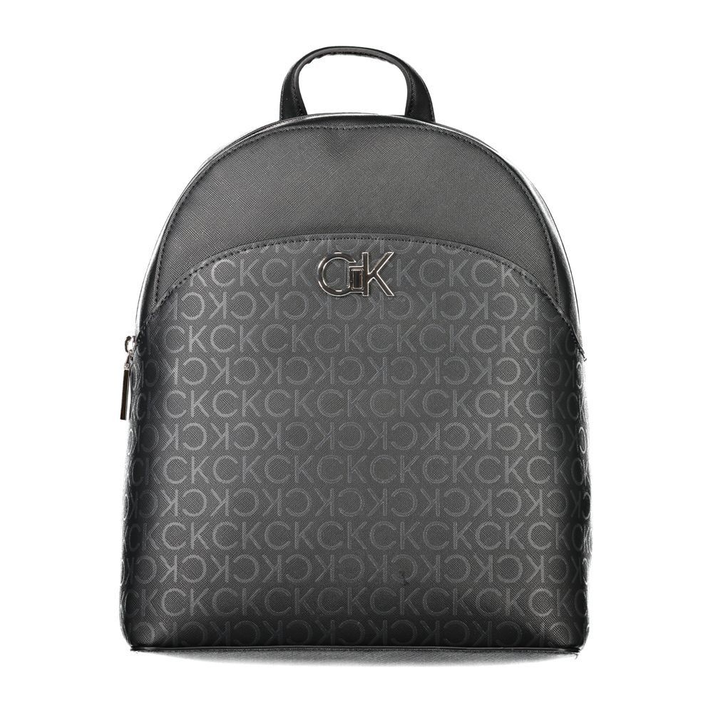 Black Polyethylene Women's Backpack