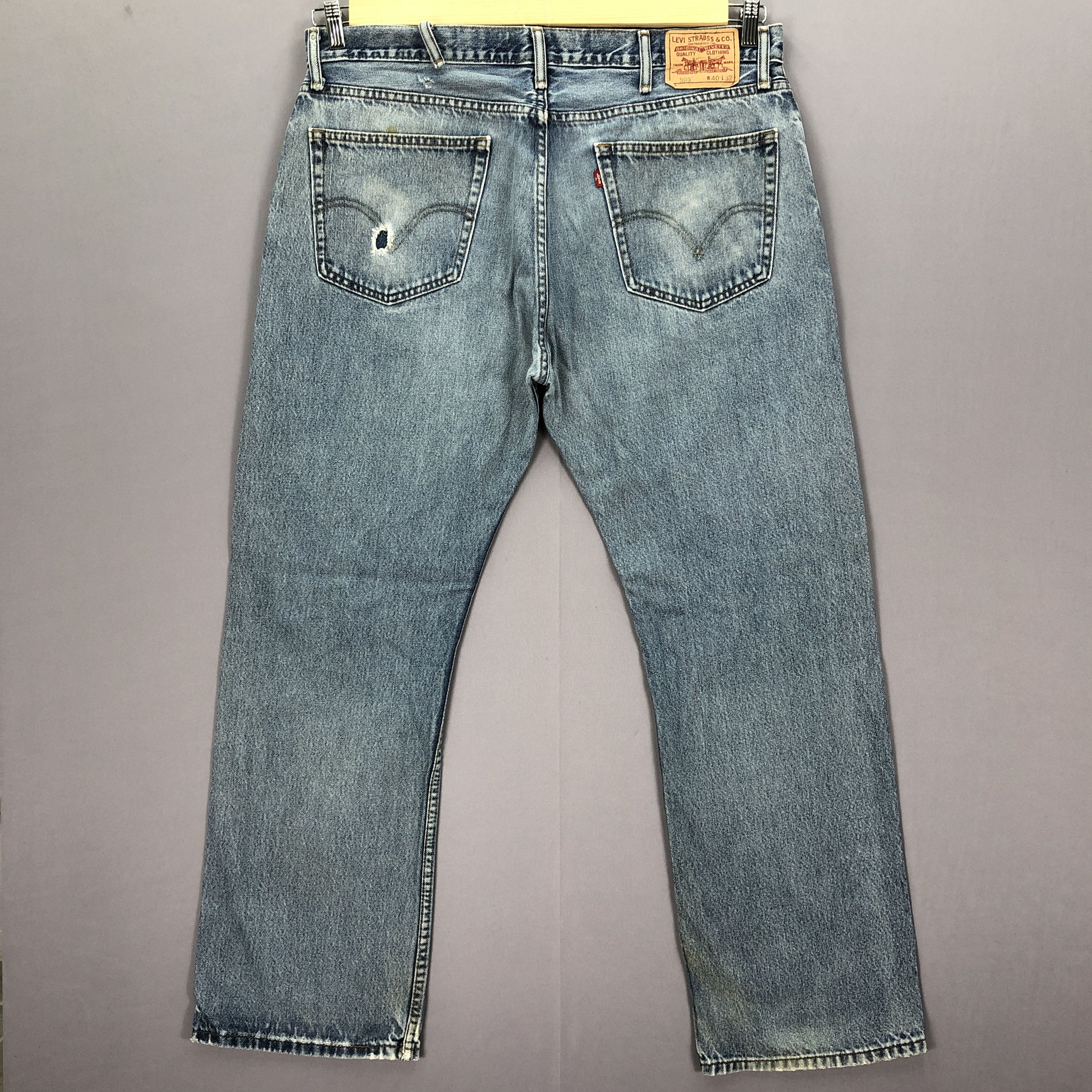 Levi's × Vintage Vintage Y2K Levis Faded Jeans Light Wash Levi's 505 Denim Size US 38 / EU 54 - 2 Thumbnail