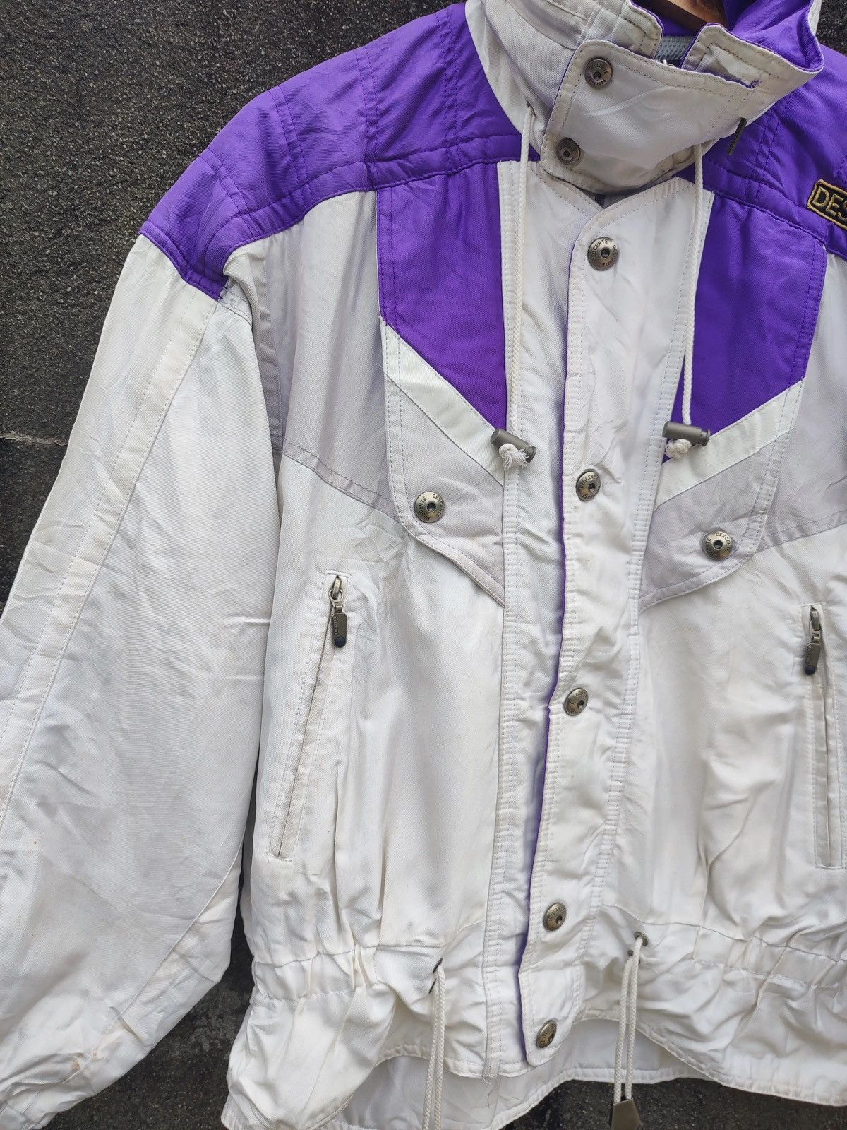Descente × Vintage Vintage Descente Racing Equipment Jacket – White & Purple Size US M / EU 48-50 / 2 - 4 Thumbnail